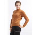 Modern style fast delivery solid color thin cashmere knitting turtleneck sweater